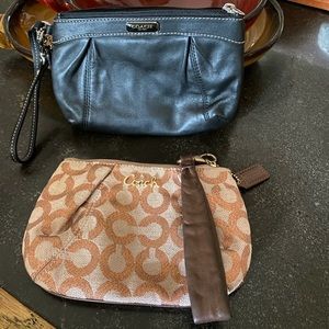TWO Coach Designer wristlets!